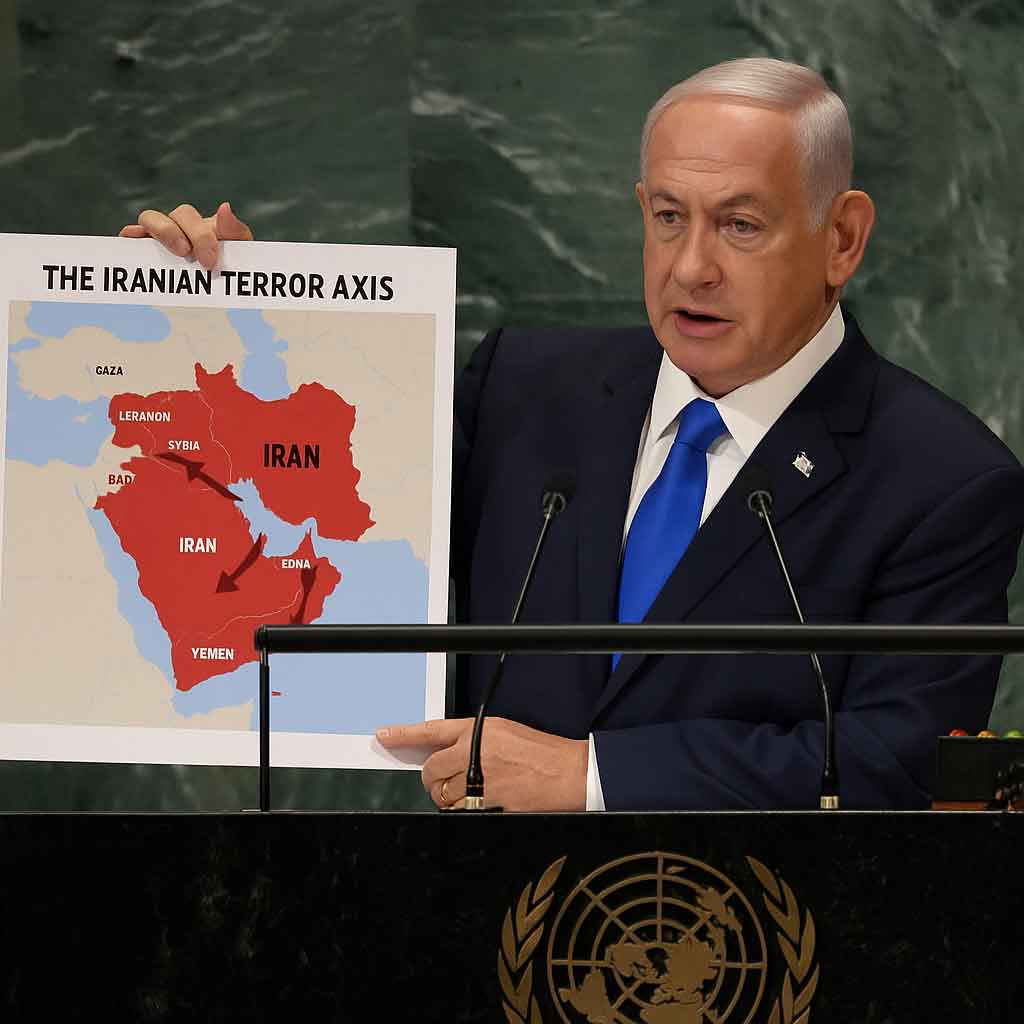 Netanyahu all’ONU: “Israele ha sconfitto l’asse del terrore, ma non è finita”